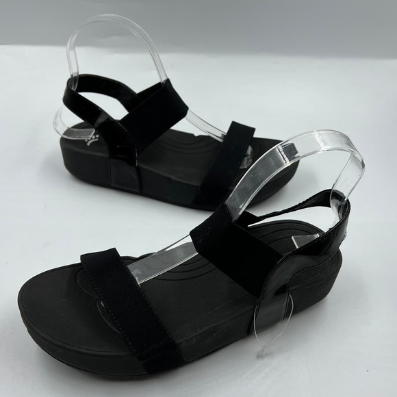 Bare Trap Gazelle Black Open Toe Sling Back Slip On Sandals Women's 7 M - Picture 8 of 10